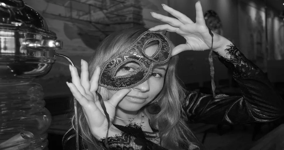 angel number 97 - mask, carnival, venice